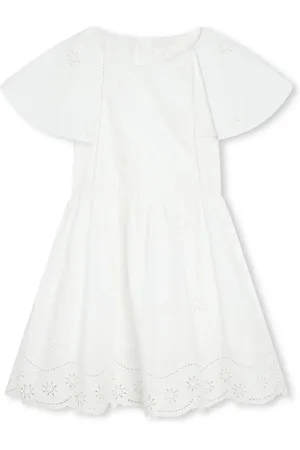 Chloé Embroidered-design organic cotton dress