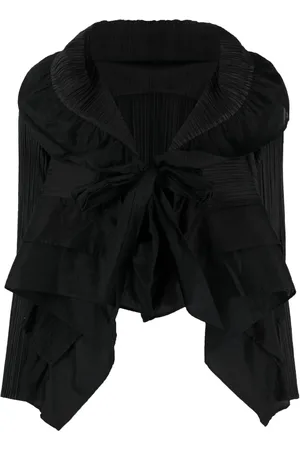 Issey Miyake 2000s plissé ruffled bolero