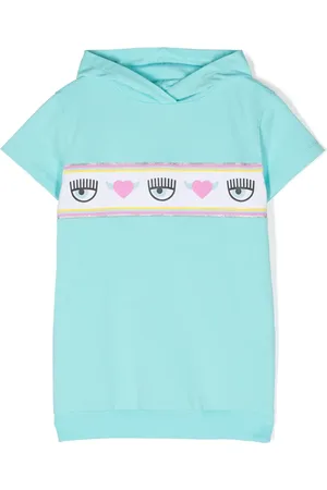 Chiara Ferragni Eyelike-motif hooded dress
