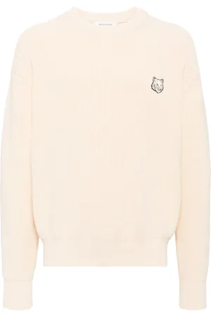 Maison Kitsuné Signature fox embroidery knitted jumper