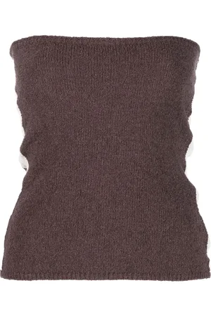 Woolrich X Daniëlle Cathari strapless knitted top