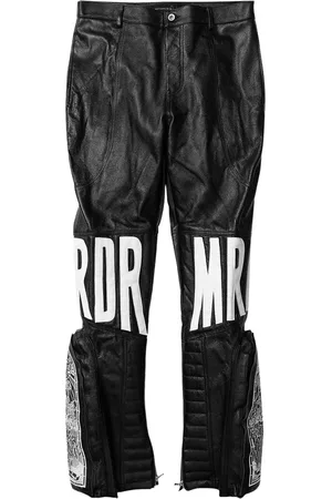 Who Decides War MRDR "Black" leather trousers