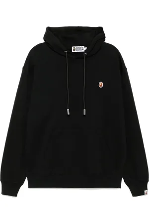 A Bathing Ape Logo patched hoodie