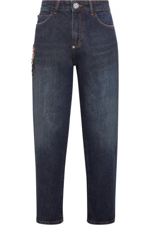 Philipp Plein Appliqué-detail tapered jeans