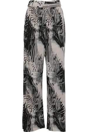 HENRIK VIBSKOV Abstract-print pliss?? straight trousers