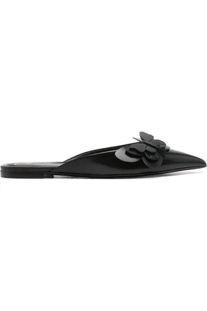 VALENTINO GARAVANI Butterfly-appliqué slippers