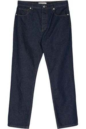 Maison Kitsuné Mid-rise straight-leg trousers