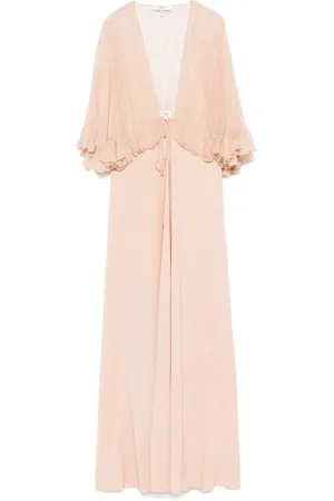 Chloé V-neck crepe maxi dress
