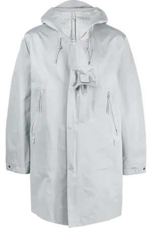 C.P. Company Logo-appliqué hooded coat