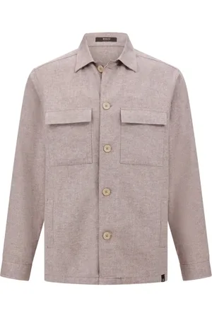 Boggi Milano Mélange-effect shirt jacket