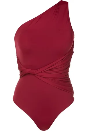 Brigitte Twist-detail one shoulder swimsuit