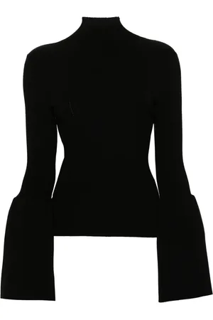 Chloé Bell-sleeves ribbed jumper