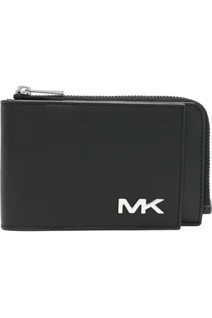 Michael Kors Logo-plaque leather wallet