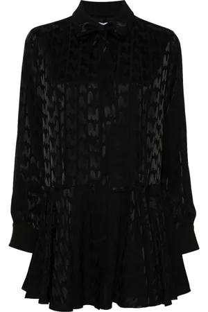 Msgm Logo-jacquard mini dress