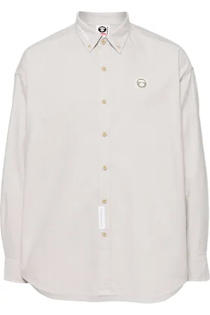 A Bathing Ape Logo-patched shirt