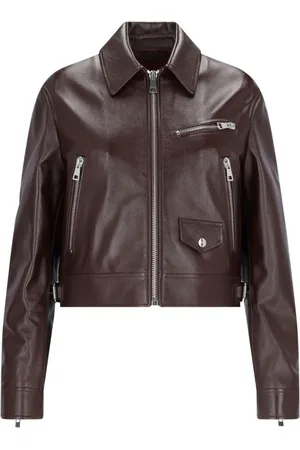 Gucci Zipped leather biker jacket