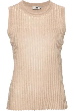 Twin-Set Pliss?? sleeveless knitted top