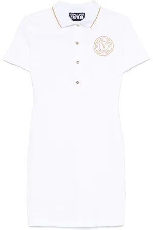 VERSACE Piqué mini dress