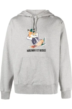 Maison Kitsuné Logo-print cotton hoodie
