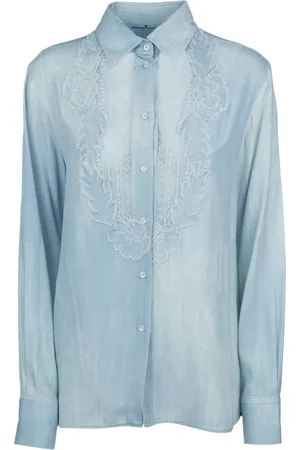 ERMANNO SCERVINO Floral appliqué shirt