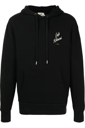 Café Kitsuné Café Kitsuné print drawstring hoodie