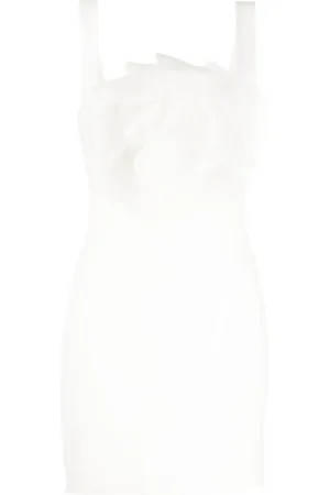 Cynthia Rowley Flower-appliqué sleeveless minidress
