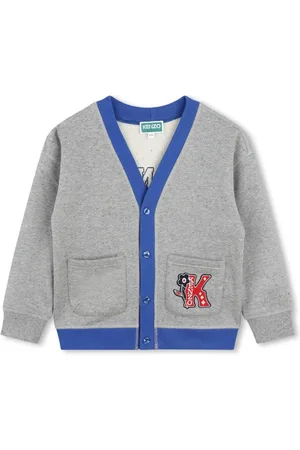Kenzo Logo-appliqué cotton cardigan