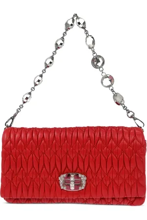 Miu Miu 2010s matelassé-effect shoulder bag