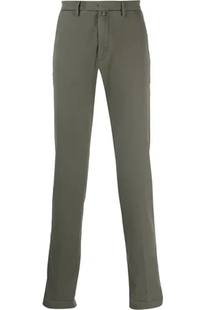 BRIGLIA Slim-cut concealed-fastening chinos