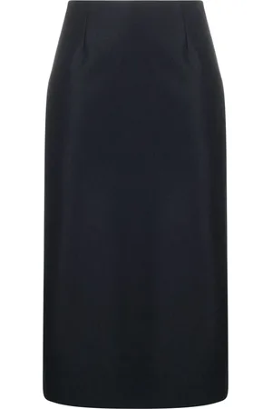 Maison Margiela A-line twill midi skirt