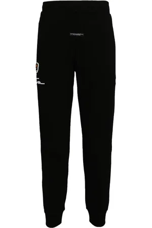 A Bathing Ape Logo-embroidered track pants