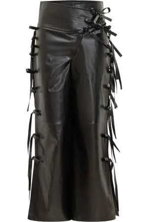 A.W.A.K.E. MODE Bow-detail trousers