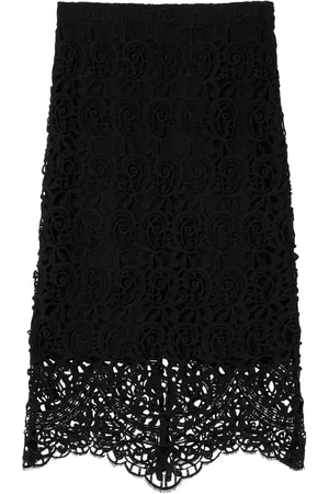 Burberry Macramé-lace pencil skirt