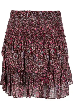 Marant Etoile Hilari floral-print mini skirt