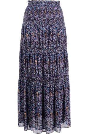 Marant Etoile Nunca floral-print midi skirt