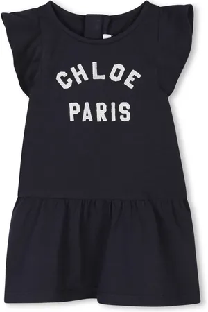 Chloé Logo embroidered dress