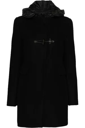 FAY Hooded toggle coat