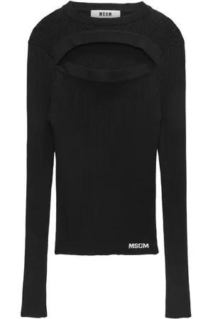 Msgm Cut out knitted top