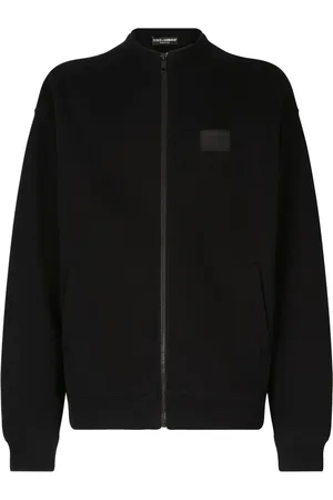Dolce & Gabbana Logo-appliqué zip-up sweatshirt