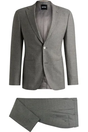 HUGO BOSS Mélange-effect suit