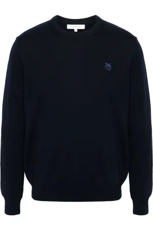 Maison Kitsuné Fox-motif wool jumper