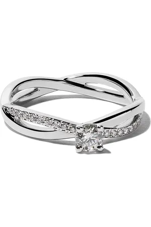 De Beers Platinum Infinity solitaire diamond ring