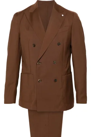 LUIGI BIANCHI MANTOVA Single-breasted virgin wool suit
