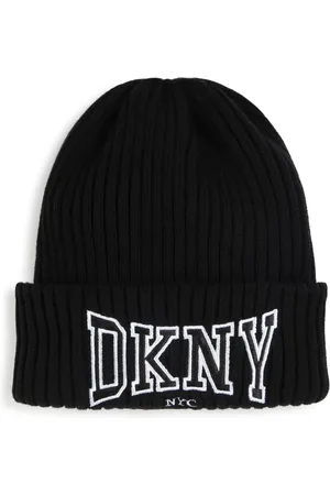 DKNY Logo-appliquéd beanie