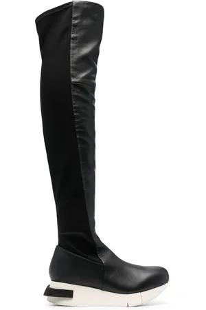 Paloma Barceló Rubber-platform long boots