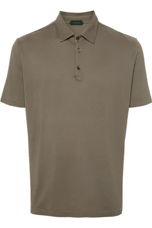 ZANONE Piqué-weave polo shirt