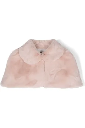MONNALISA Faux-fur cropped cape