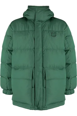 Maison Kitsuné Fox-patch hooded padded coat