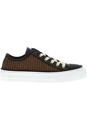Brunello Cucinelli Woven-panel sneakers