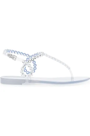 Aquazzura Almost Bare eyelet-embellished sandals
